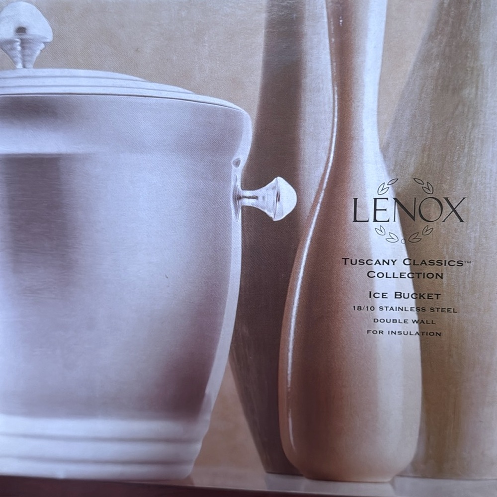 Lenox Tuscany Classics 18/10 Stainless Steel Ice Bucket New in Box